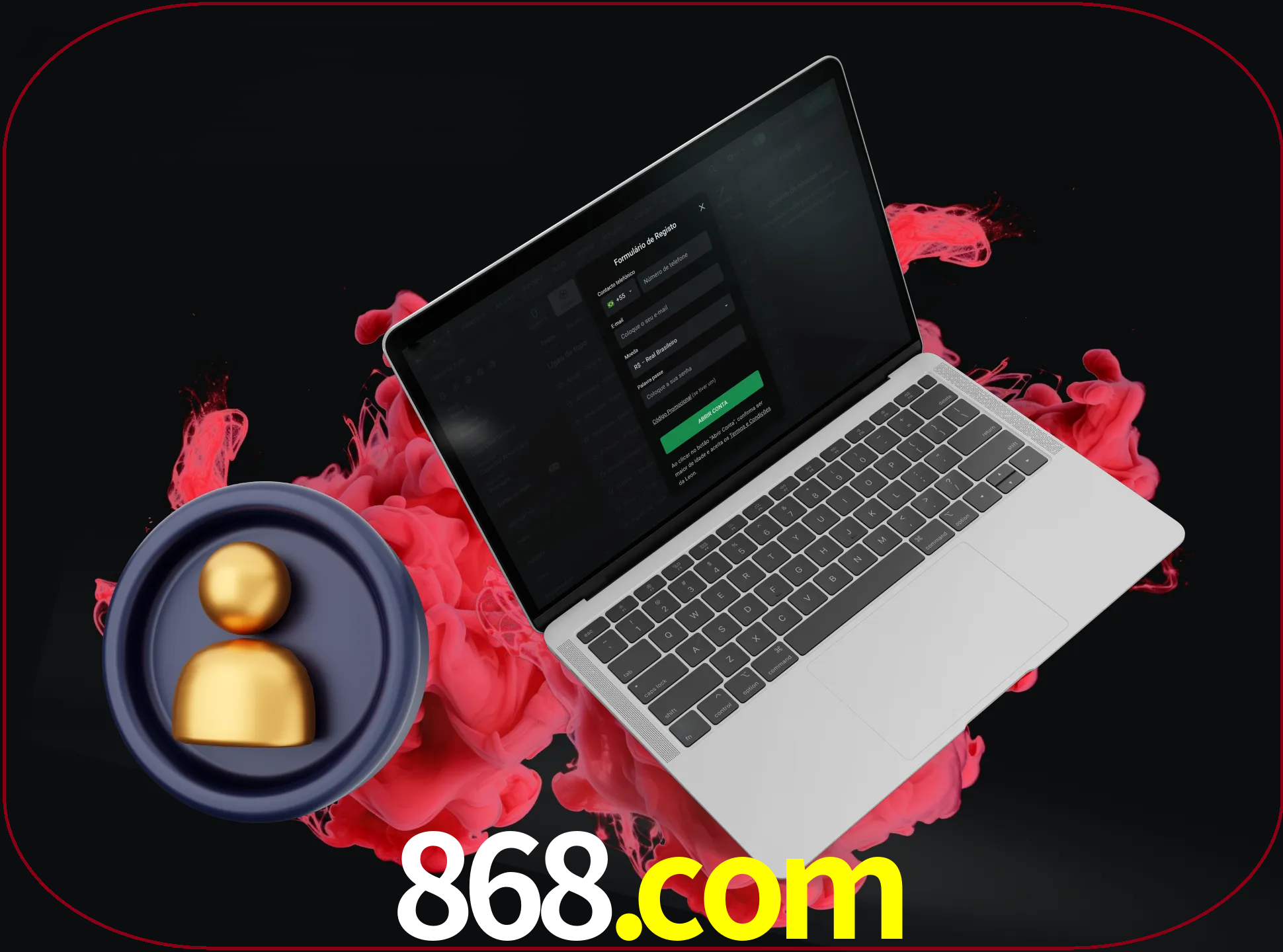No cabeçalho do site 868, clique no botão que o levará a um formulário especial onde terá de introduzir as suas informações actuais.