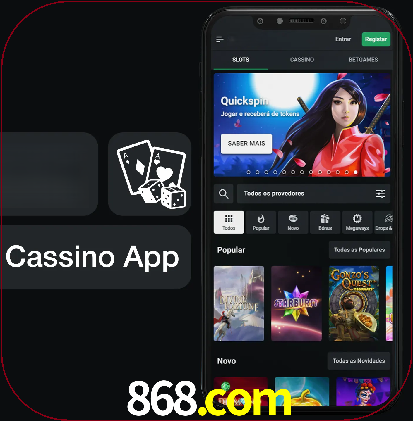 Jogue jogos de cassino e ganhe.