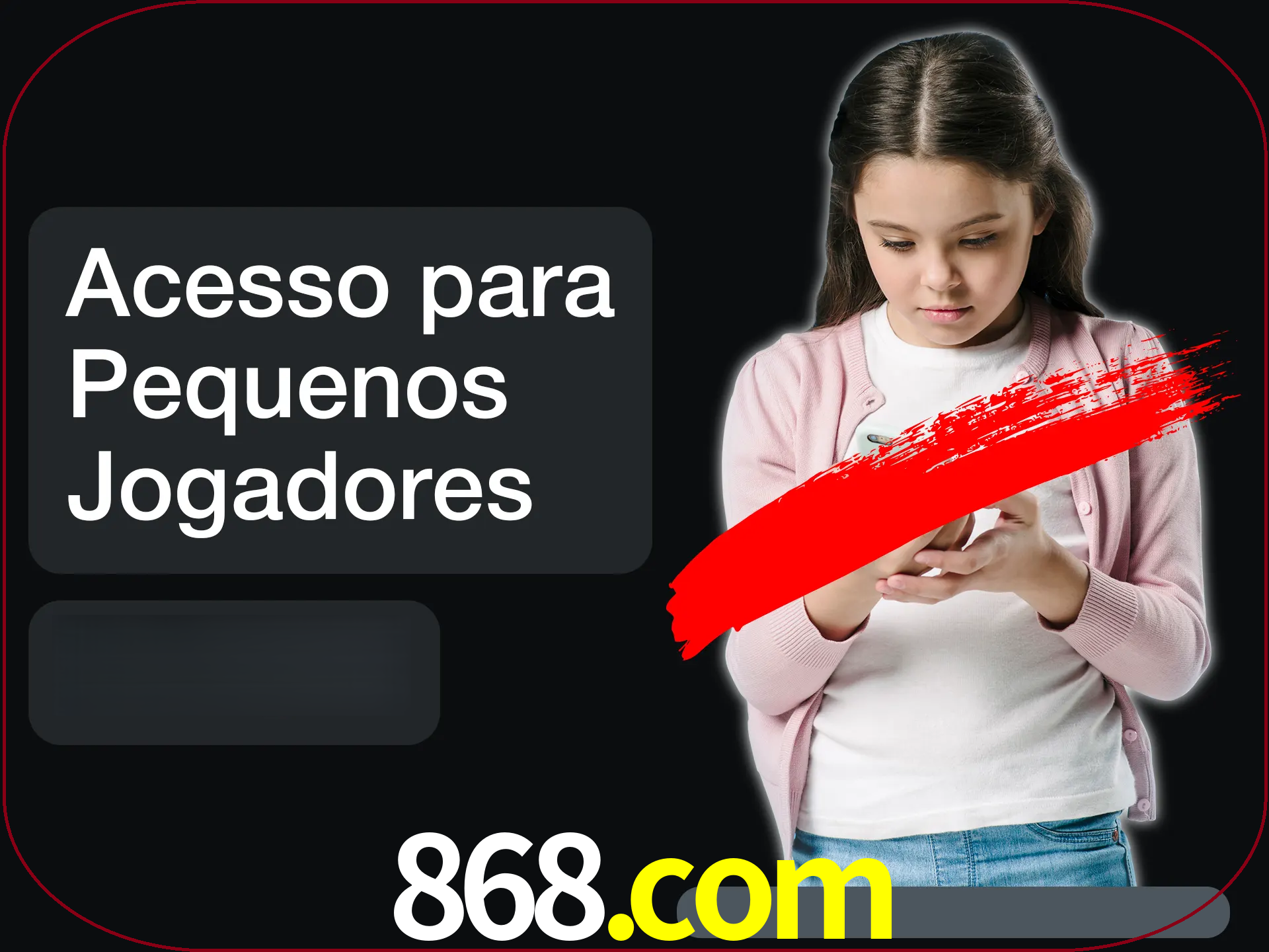 As crianças não podem jogar jogos de cassino.